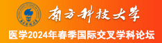 逼逼骚网站南方科技大学医学2024年春季国际交叉学科论坛